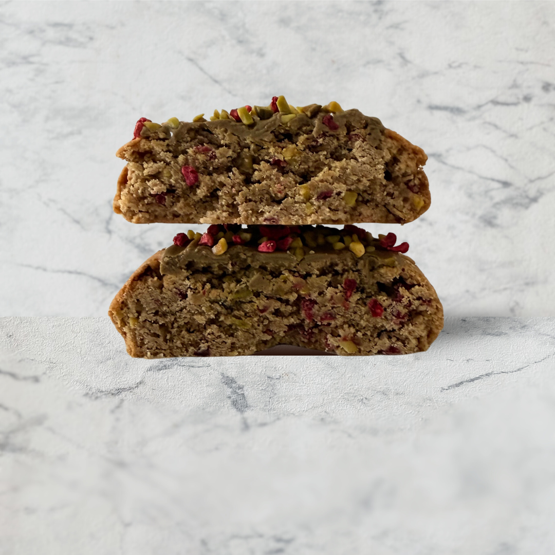 Cookie sans gluten framboise pistache Ma boutique
